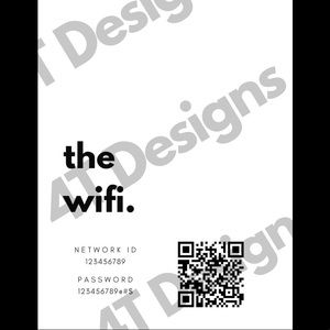 Scannable WiFi Printout